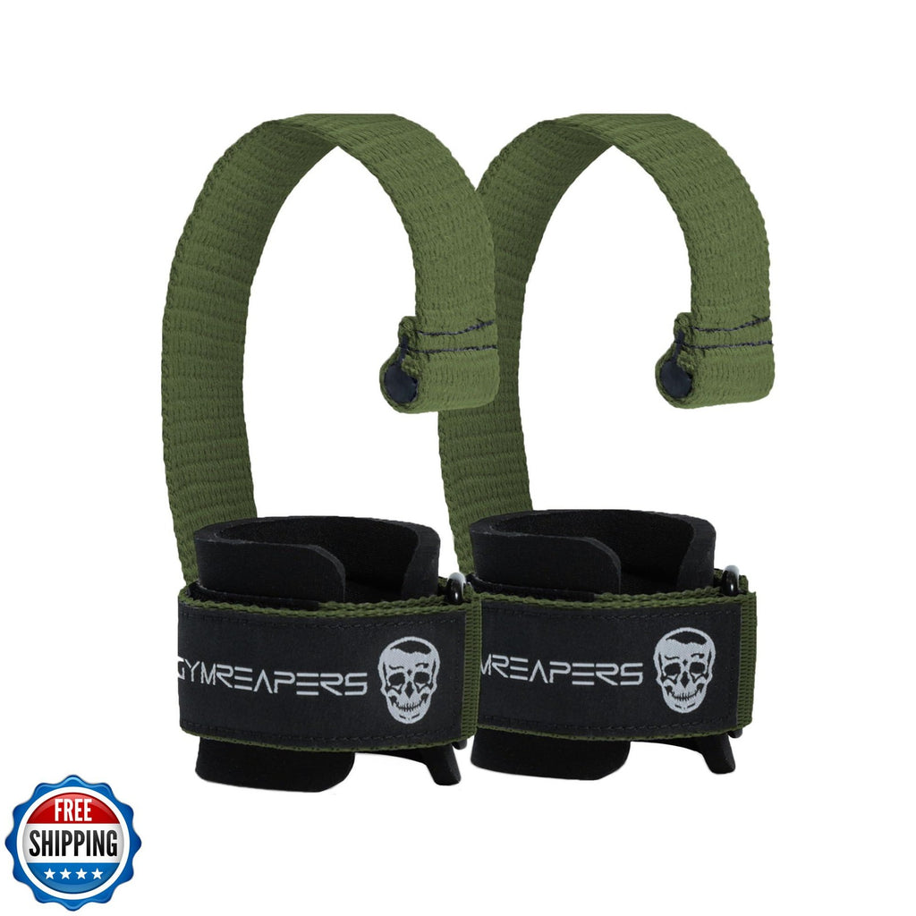 Gymreapers Weight Lifting Straps with Dowel - Wrist Straps for Weightlifting