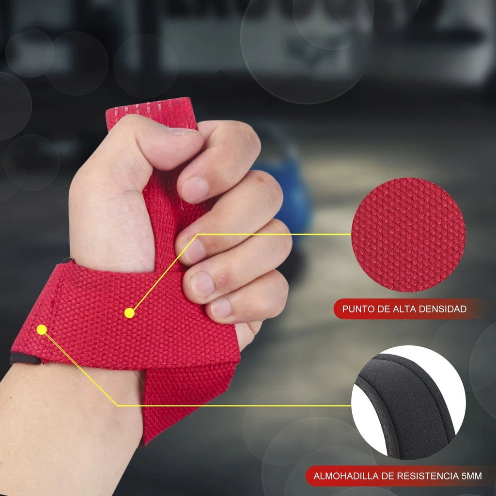 Weightlifting Straps 1 Pair Lifting Wrist Anti-Slip Silicone Strength Training Strap Deadlifts Crossfit Hand Grips Wrist Support